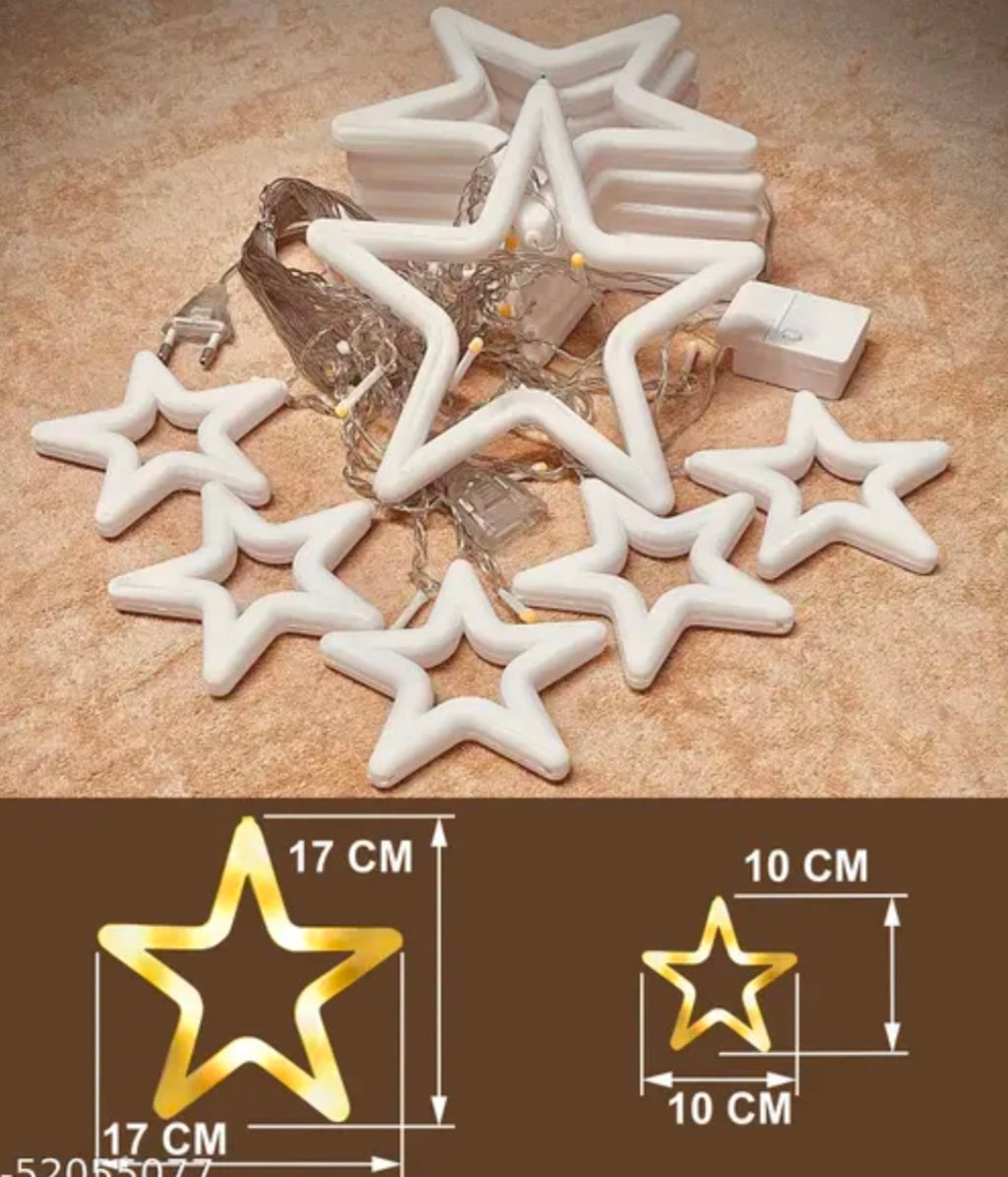 Jhalar star 6+6 cotton LED string light -warm white