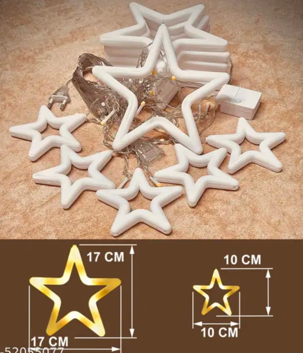 Jhalar star 6+6 cotton LED string light -warm white