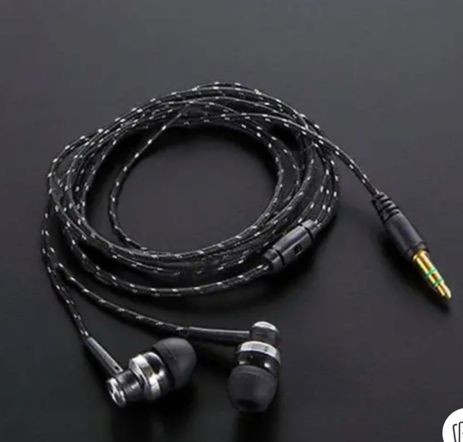 N2N wired headphone& earphone blue