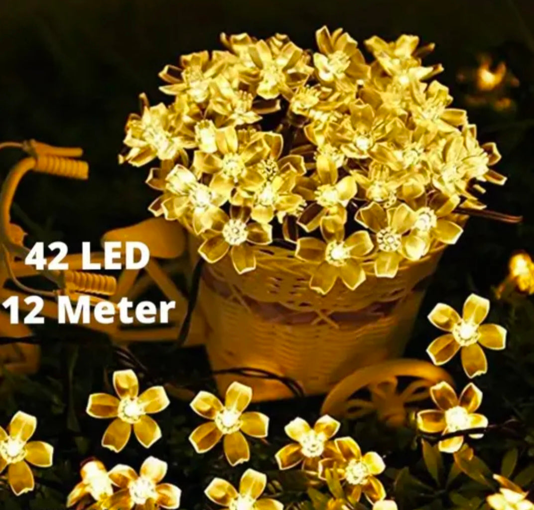 BM 36 LED 10 mitar Silicon blossom flower fairy string light
