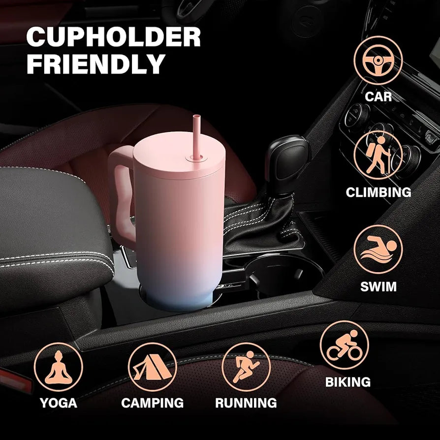 NARUIA 1200 ml Stainless Steel Insulated Tumbler, Water Mug with Spill-Proof