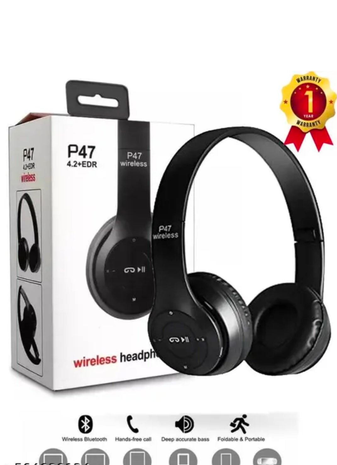 Wireless Bluetooth sports headphone with microphone