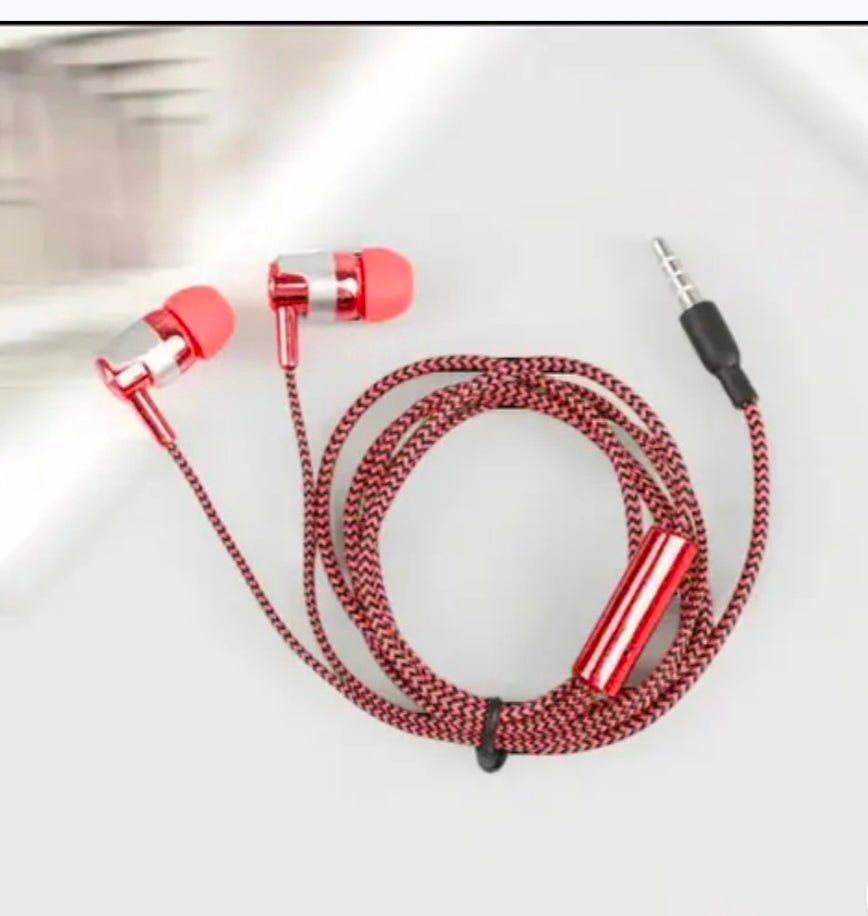 N2N wired headphone& earphone blue