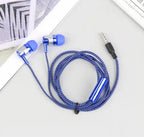 N2N wired headphone& earphone blue