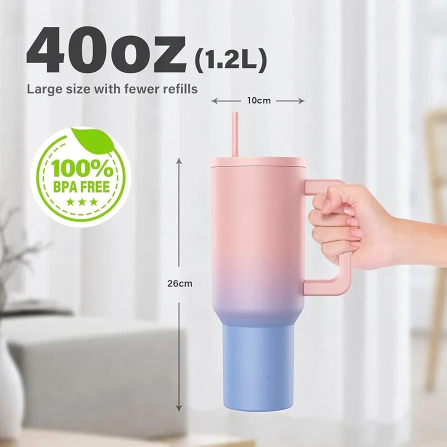 NARUIA 1200 ml Stainless Steel Insulated Tumbler, Water Mug with Spill-Proof