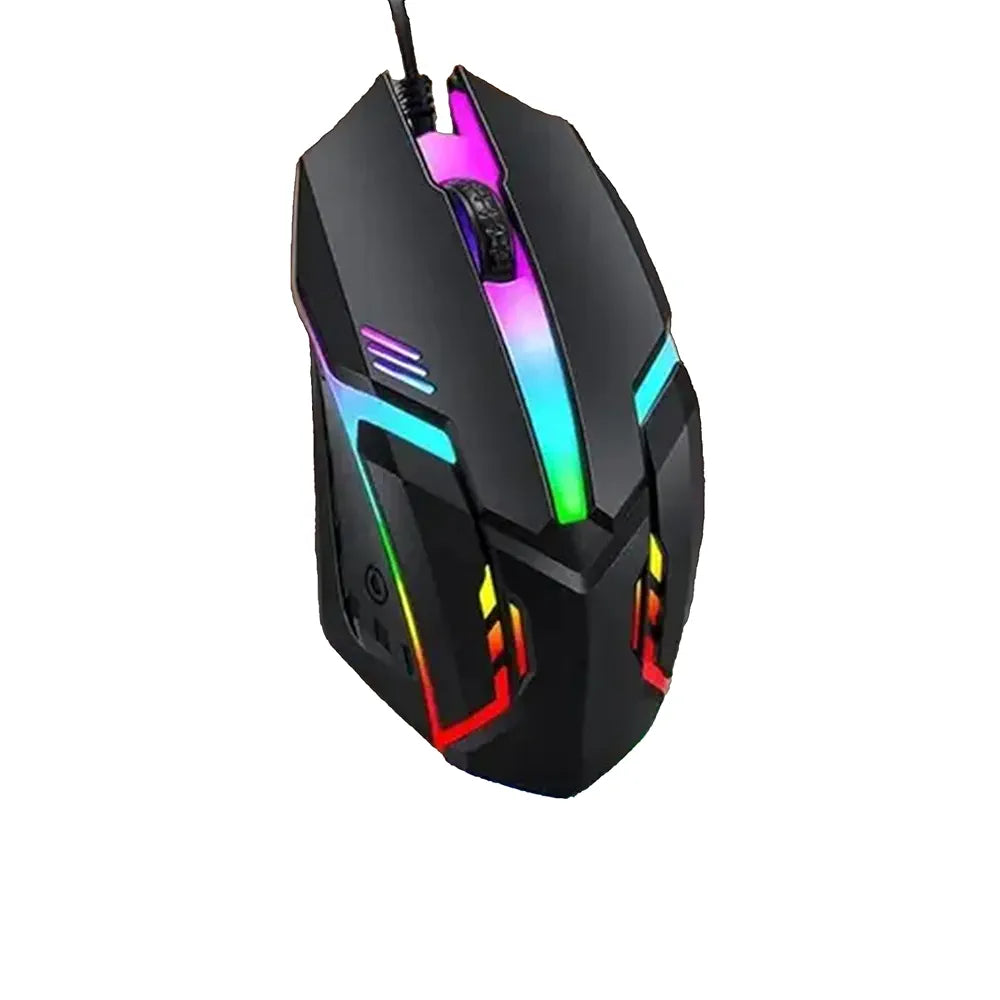 Gaming Mouse, 3 Buttons RGB Light Sports Design for Laptops & PC Wired Optical Gaming Mouse