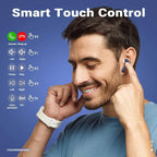 Bluetooth Earpod, True Wireless Bluetooth Headphone, TWS Earphone, TWS Headphone, bluetooth headset, Transparent Design, Sweat Proof, 10mm HD Drivers