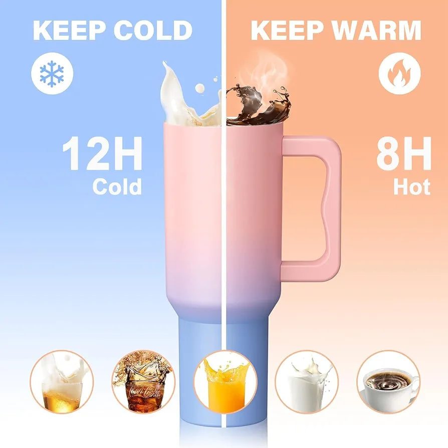 NARUIA 1200 ml Stainless Steel Insulated Tumbler, Water Mug with Spill-Proof