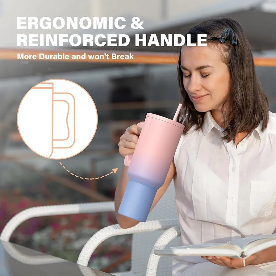 NARUIA 1200 ml Stainless Steel Insulated Tumbler, Water Mug with Spill-Proof