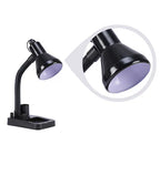 GeTrex Stylish Black Adjustable Table Lamp For Home/Office/Study (Bulb Not Included, Pack Of 1,Plastic)