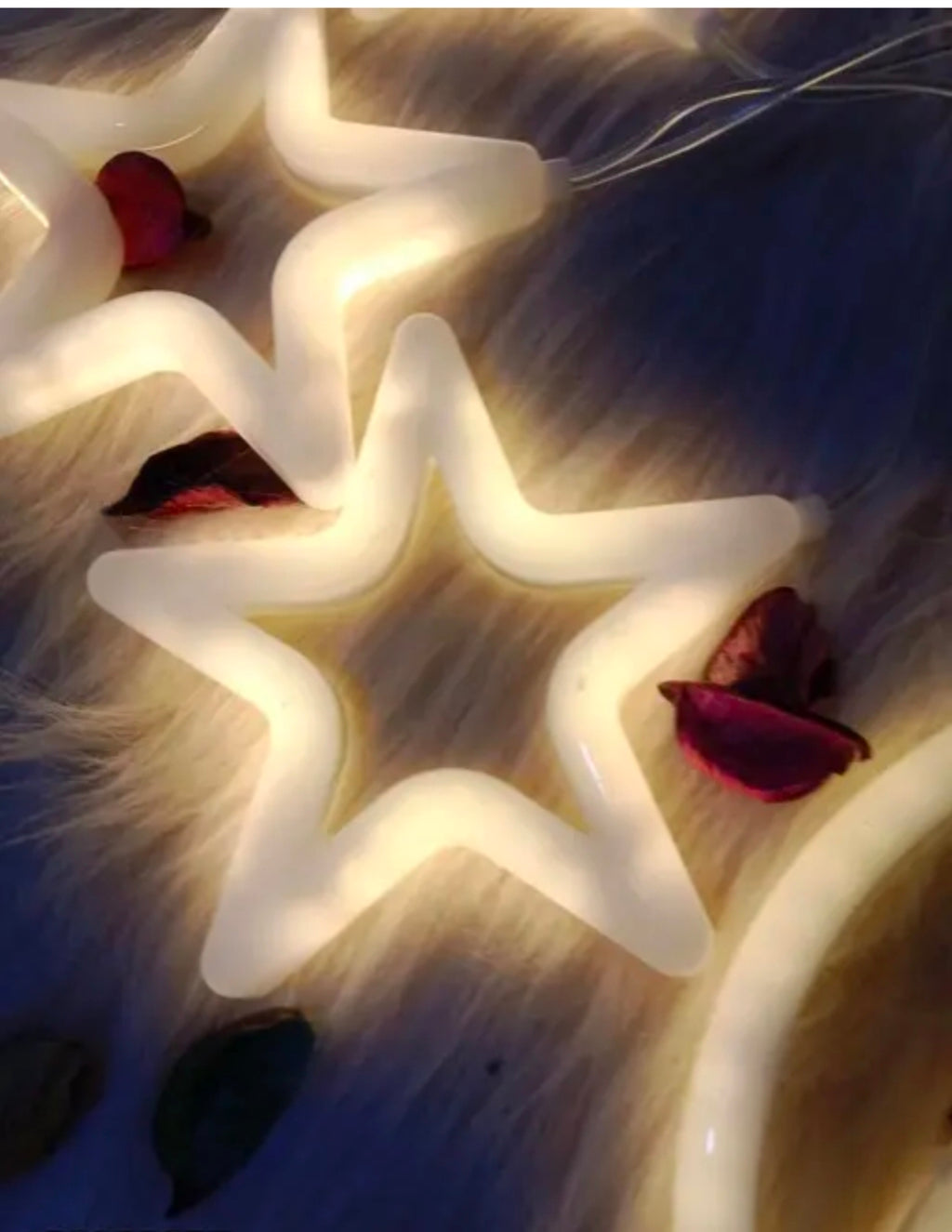 Jhalar star 6+6 cotton LED string light -warm white