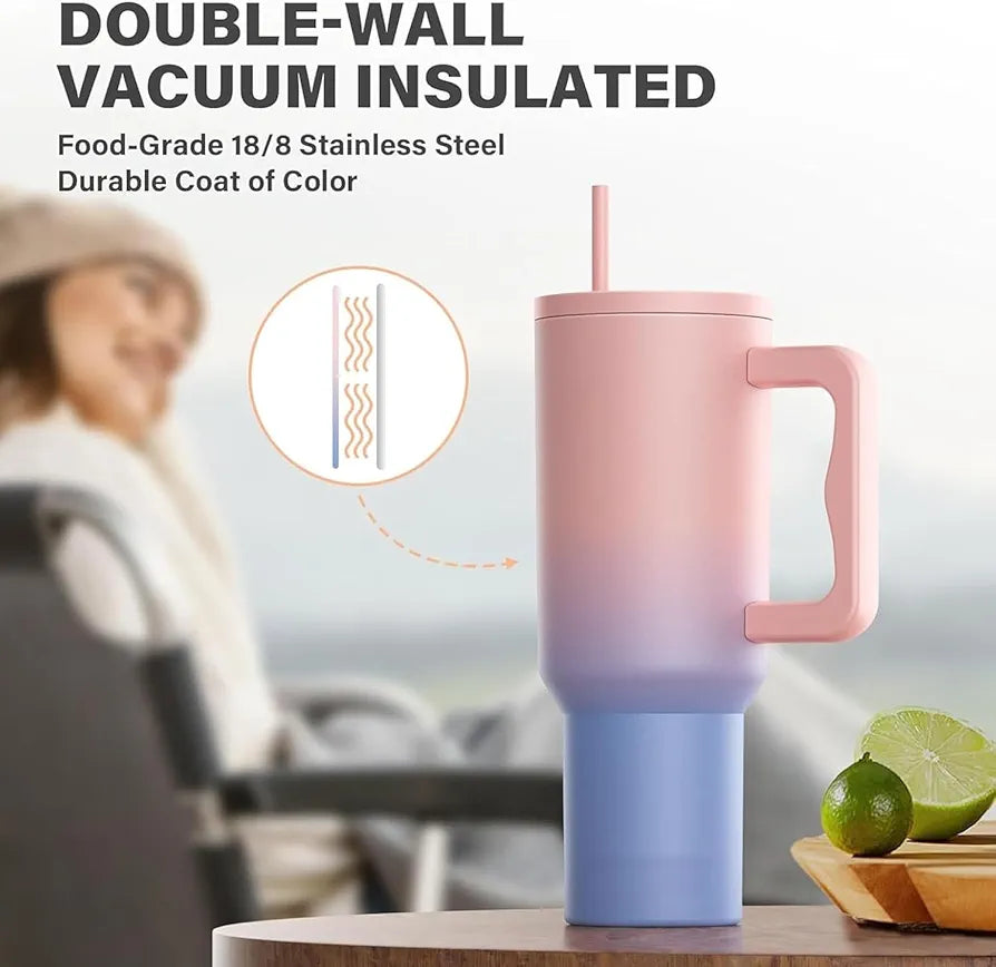 NARUIA 1200 ml Stainless Steel Insulated Tumbler, Water Mug with Spill-Proof