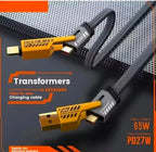 A power true desire multi USB charger cable 4in1 65watt fast charging