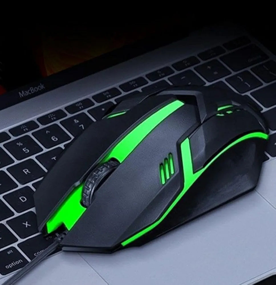 Gaming Mouse, 3 Buttons RGB Light Sports Design for Laptops & PC Wired Optical Gaming Mouse