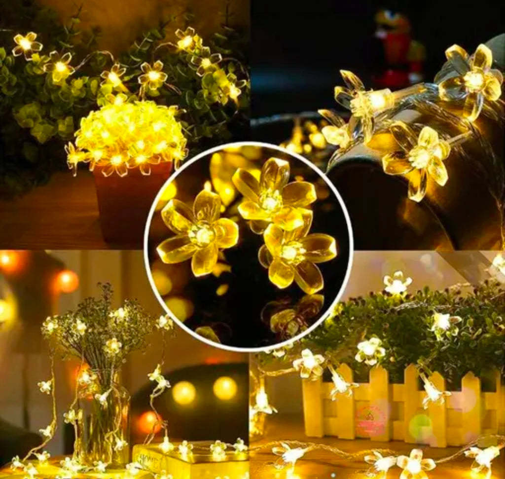 BM 36 LED 10 mitar Silicon blossom flower fairy string light