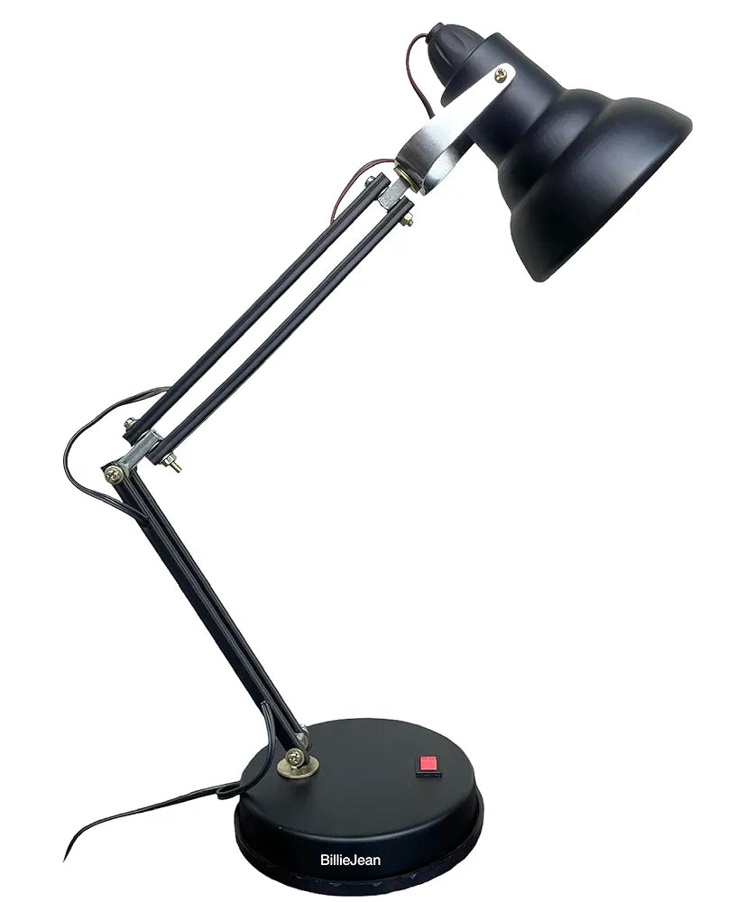 GeTrex Study Lamp for Students - New Jyoti Chrome Neck Model (Black) Study Lamp (14 cm, Black, Silver)