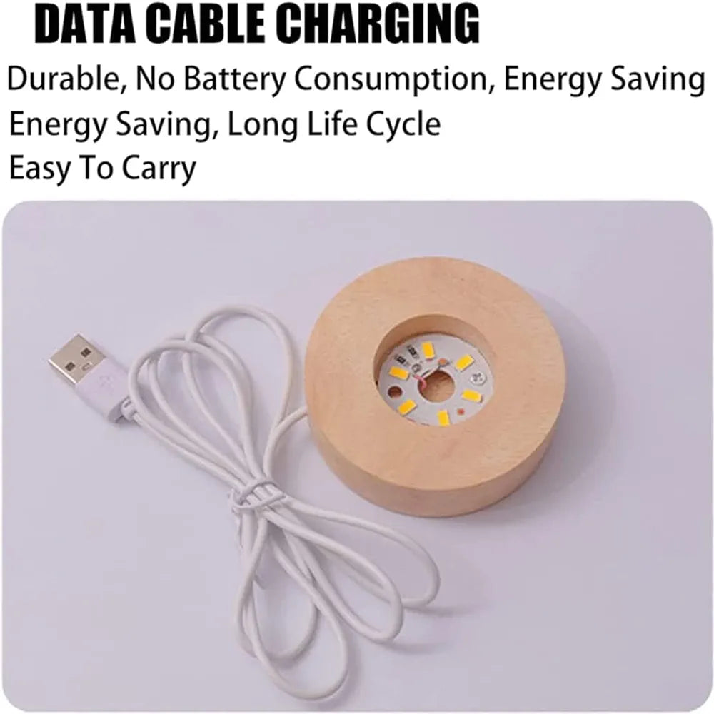 Glass Lamp 3D Ball Astronomy Night Lamp with Base for Living Room Ornament Solar System Fantasy Decoration LED Colorful Lighting Touch Base Moon Light (solar system)