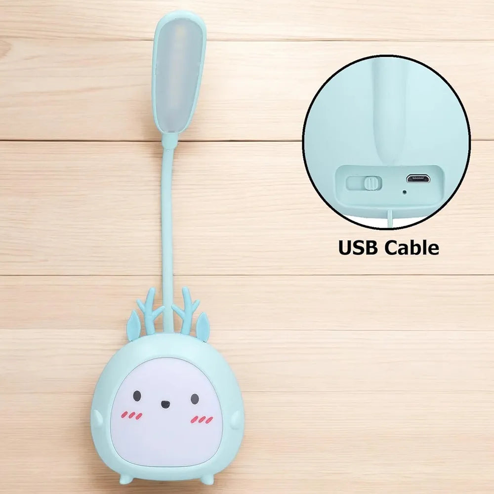 Desk Lamps for Study Table - Rechargeable USB Warm Light LED Children Eye Protection Lamps,